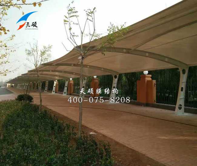 河北碧桂園小區(qū)膜結(jié)構(gòu)停車(chē)棚